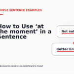 How to Use ‘at the moment’ in a Sentence