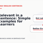 Relevant in a Sentence: Simple Examples for Learners