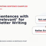 Sentences with ‘relevant’ for Better Writing