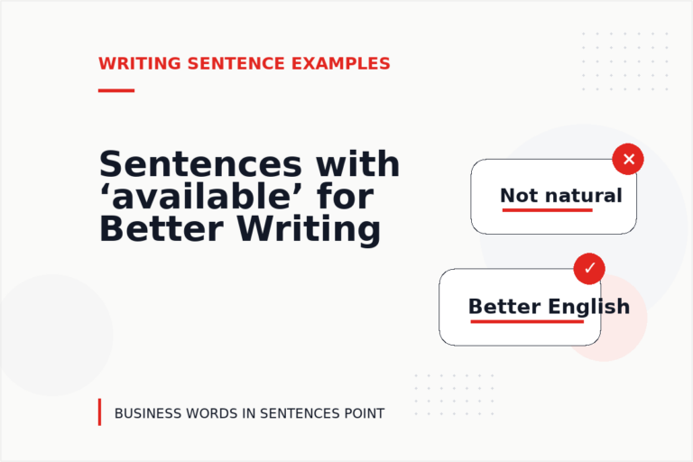 Sentences with ‘available’ for Better Writing Sentences with ‘available’ for Better Writing